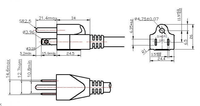 Guam (Guam) Plug Details-Ningbo Qiaopu Electric Co., Ltd.